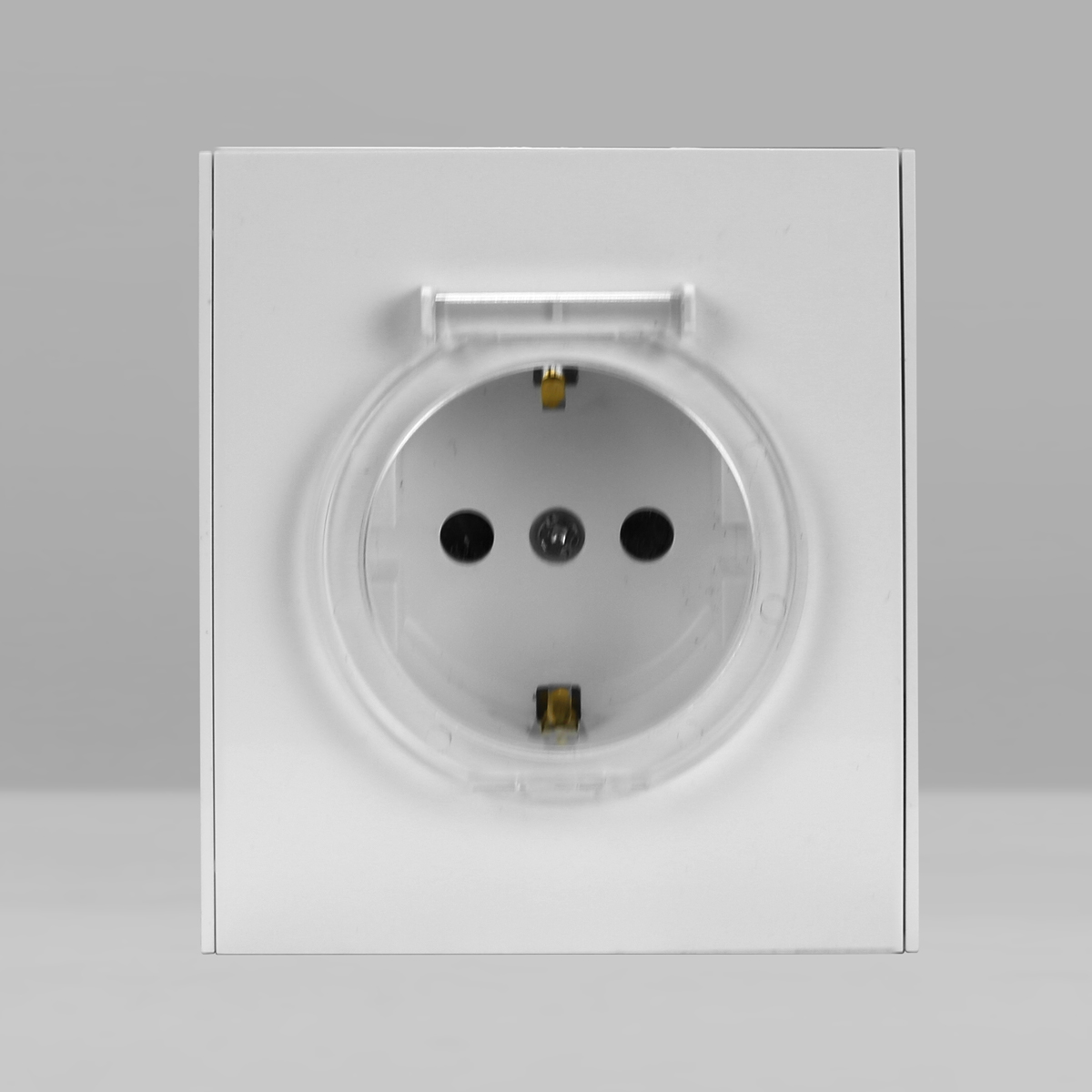 1gang dust cover Schuko socket